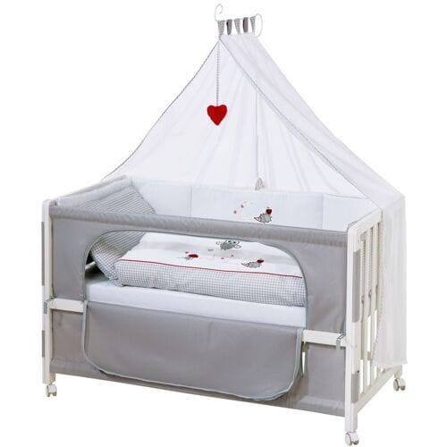 ROBA Babybed Room Bed 60 x 120 cm (Adam & uil, wit)