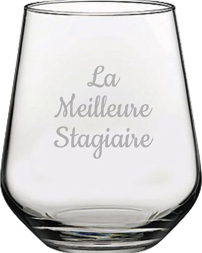 Drinkglas gegraveerd - 42,5cl - La Meilleure Stagiaire
