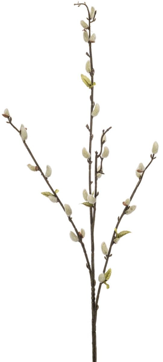 Emerald - Kunsttak Wilg 78cm créme - Kunstplant voor binnen