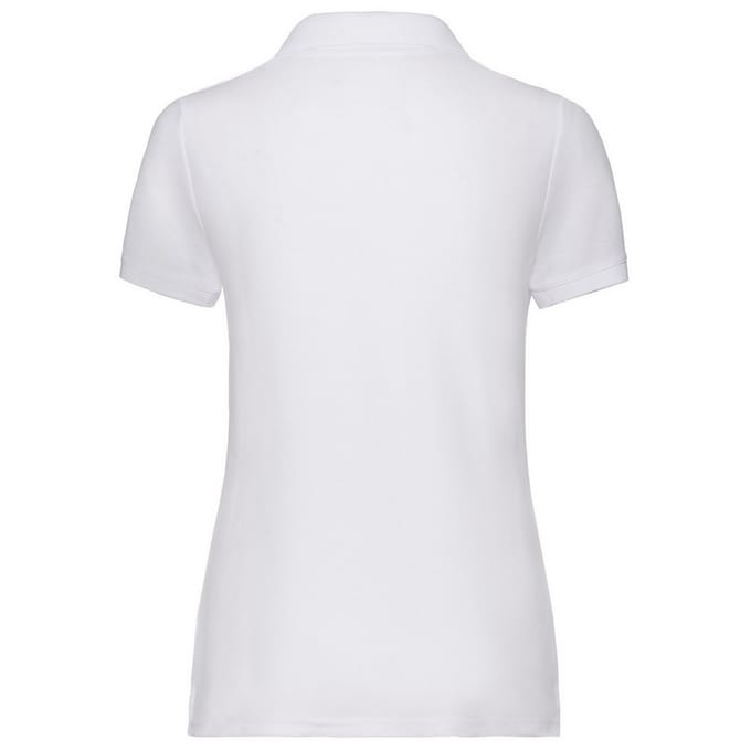 Fruit of the Loom Dames/dames 65/35 Poloshirt (Wit)