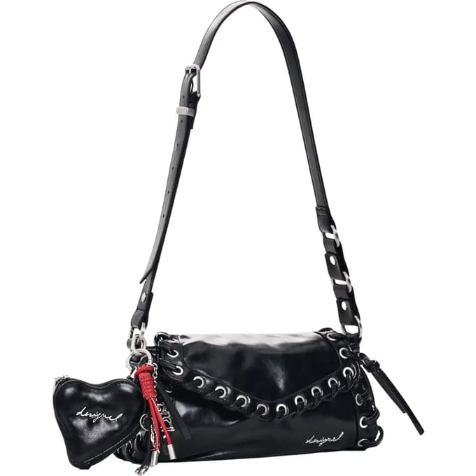 Desigual schoudertas Galaxy Zarauz Crossbody Bag Black zwart