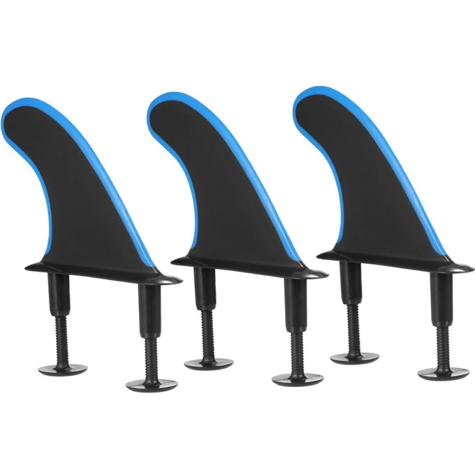3 stuks zachte surfplankvinnen met schroeven 4,5 inch surfvinnen voor zacht surfplank longboard surfen Type 2 blauw
