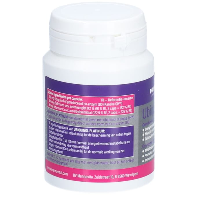 Mannavital Ubiquinol platinum 60 Capsules