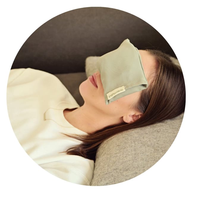 Eyepillow Green cotton. Amethist & Roos