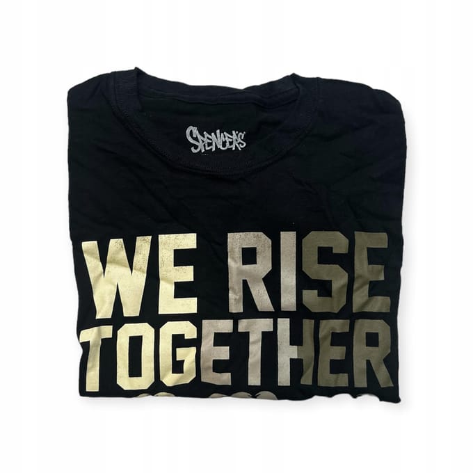 Koszulka T-shirt męski okrągły dekolt SPENCER'S nadruk L