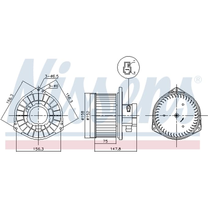 Interieurventilator NISSENS 87531