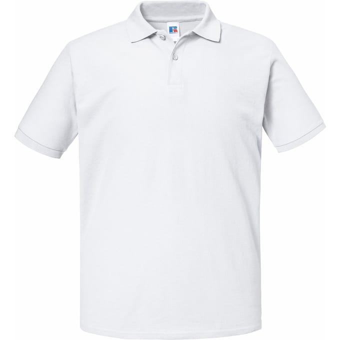 Russell Heren Authentic Eco Piqué Poloshirt (Wit)