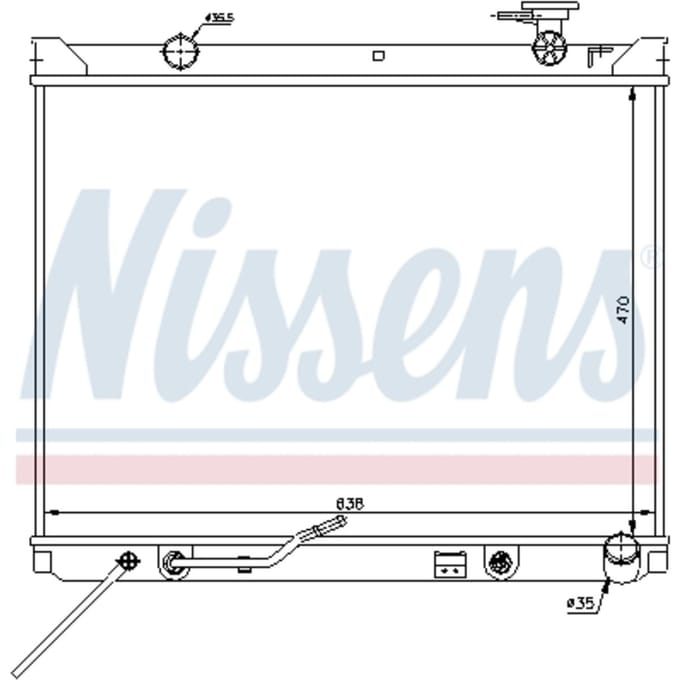 Radiator, motorkoeling NISSENS 66682