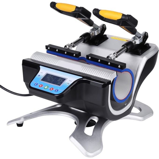 Dubbele Stations Mok Hittepers ST‑210 Sublimatie Transfer Drukmachine EU Plug wit