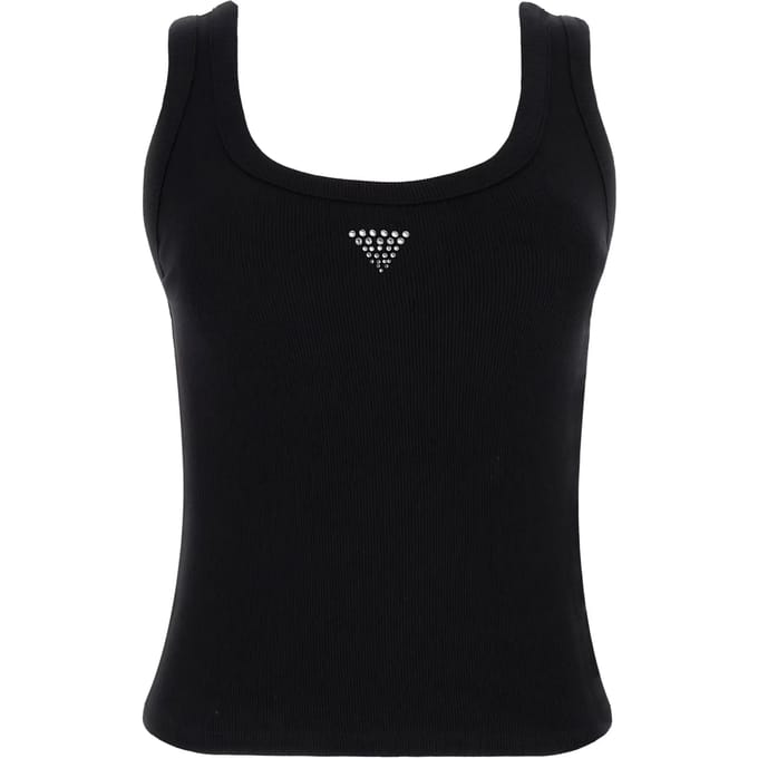 Damestanktop Guess Triangle Bling Rib