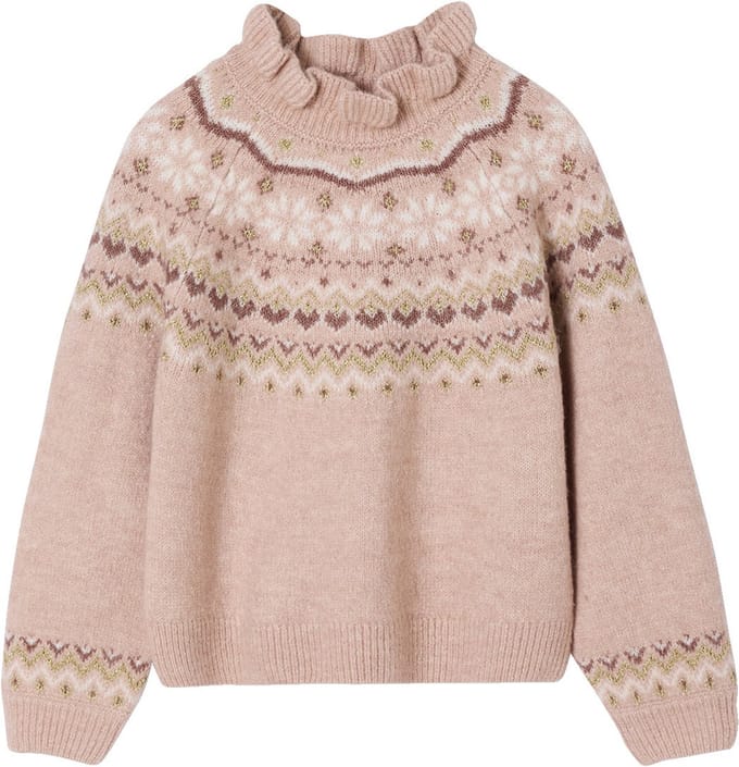 Vertbaudet Jacquard trui met glinsterende details voor meisjes