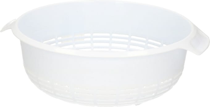 Plasticforte Groot Kunststof vergiet - wit - 30 x 27 x 10 cm - keuken accessoires