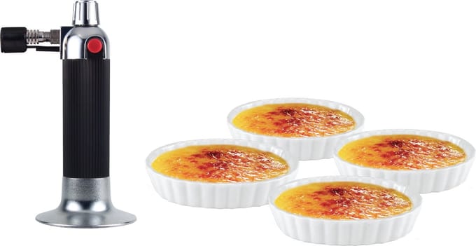 Voccelli Crème Brûlée cadeauset - met schaaltje