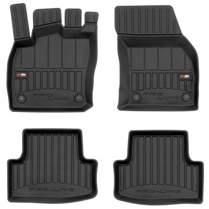 Frogum No.77 - Automatmatten - Geschikt voor Seat Ateca vanaf 2016 - 3D Pasvorm - Hoge Rand 6cm - TPE Rubber