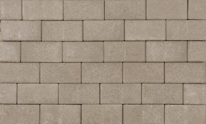 Basicstone Bss 21x10,5x8 normaal facet grijs 1000 KOMO PL1