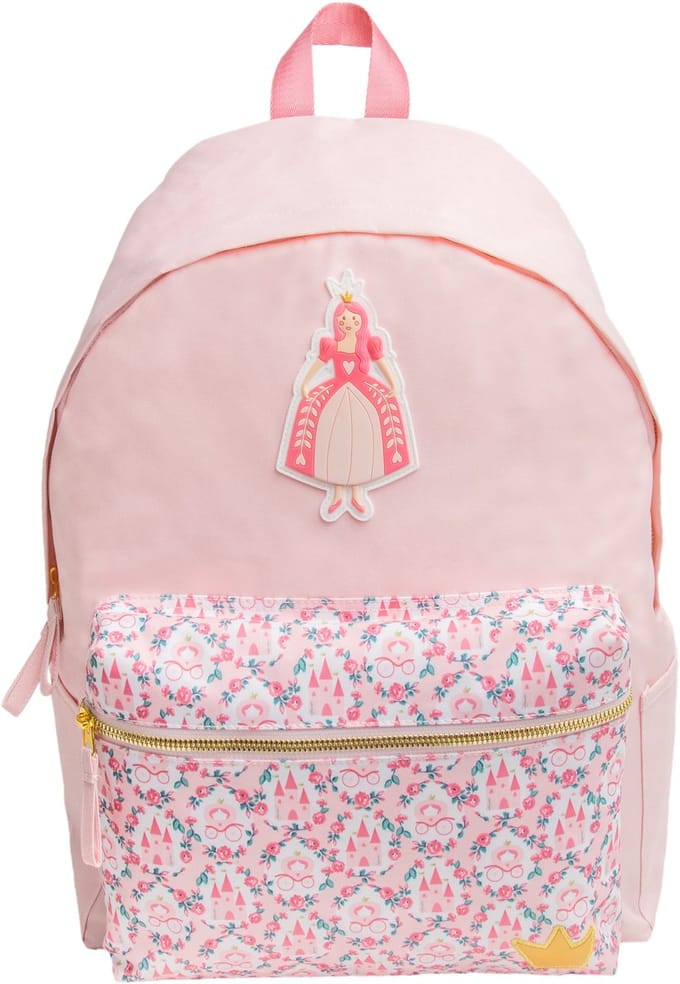 Kangaro rugzak B'LOG PRINCESS - formaat 40x29x16cm - roze