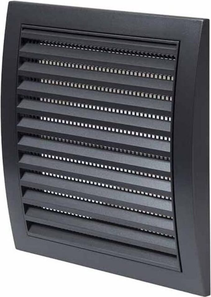 Muurrooster 190x190 mm antraciet - N12A