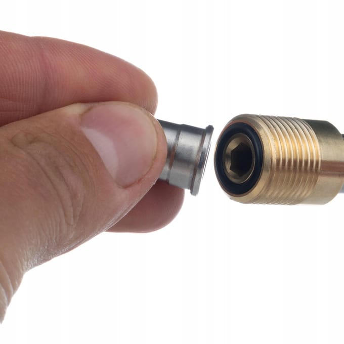 Rosfix Spuitmond Vervanging Spatel Easy Lock - Messing Binnendraad, Roestvrij Staal - Geschikt voor Kärcher