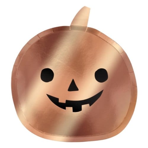 Meri meri halloween borden pompoen - koper