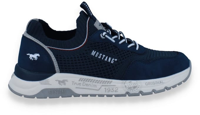 Mustang Heren Sneaker | Blauw | Maat: 42