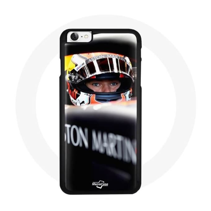 Coque iPhone 4 - Red Bull - Verstappen - Rigide - Noir - Synthétique