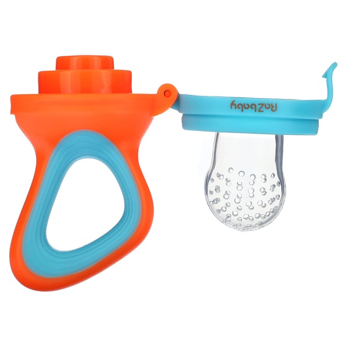 RaZbaby, Raz-feeder, 6m+, rood & blauw, 1 feeder white