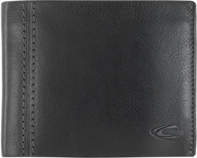 camel active Portemonnee Bilbao Horizontal Wallet Black Zwart