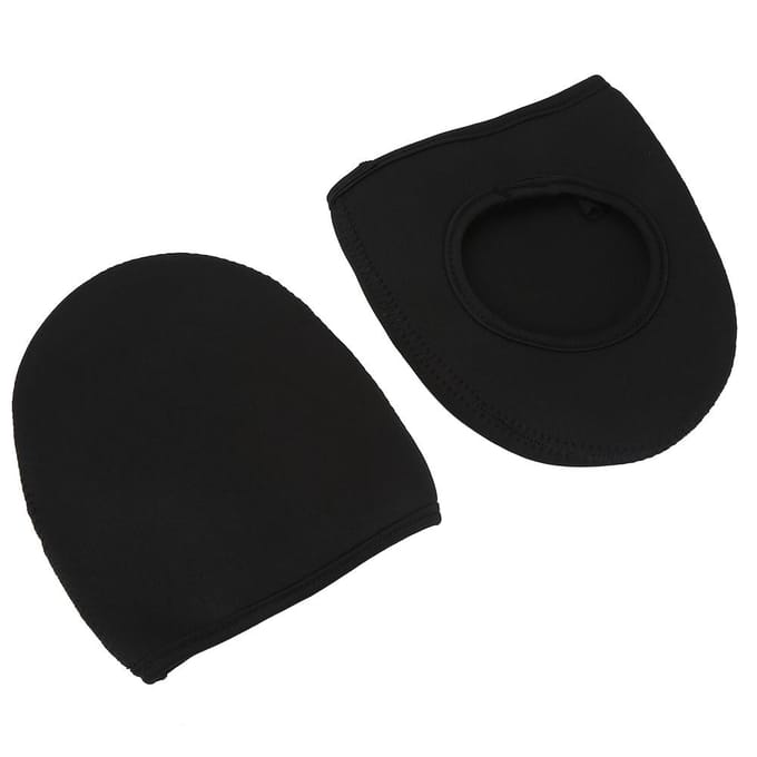 1 paire de couvre-chaussures de cyclisme coupe-vent et anti-chaleur pour vélo de course black