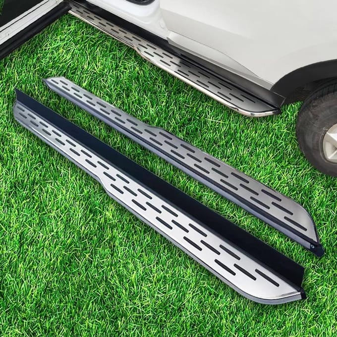 Treeplanken Set - Zijstappen - Veilig Instappen - Geen Boor Kit - 2 Stuks - Zilver