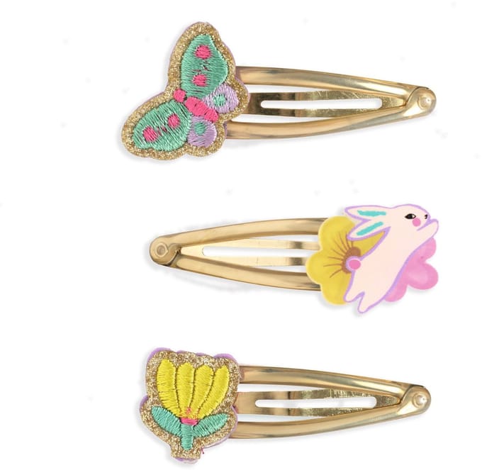 Djeco haaraccessoires - kleurrijke haarspeldjes set voor kinderen.