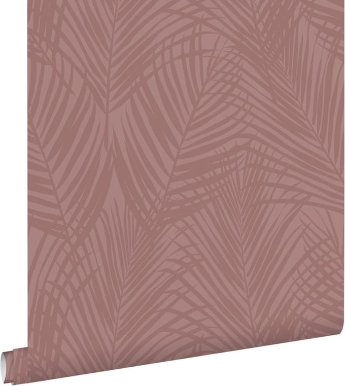 ESTAhome behang palmbladeren oudroze - 53 cm x 10.05 m - 131220