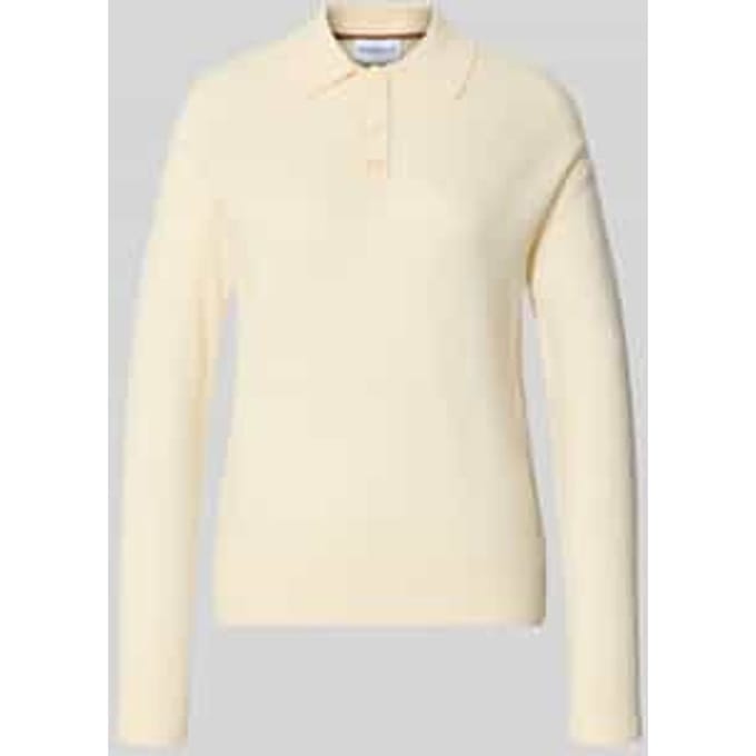 Knitwear-poloshirt van mix van wol en kasjmier model 'SORMA'