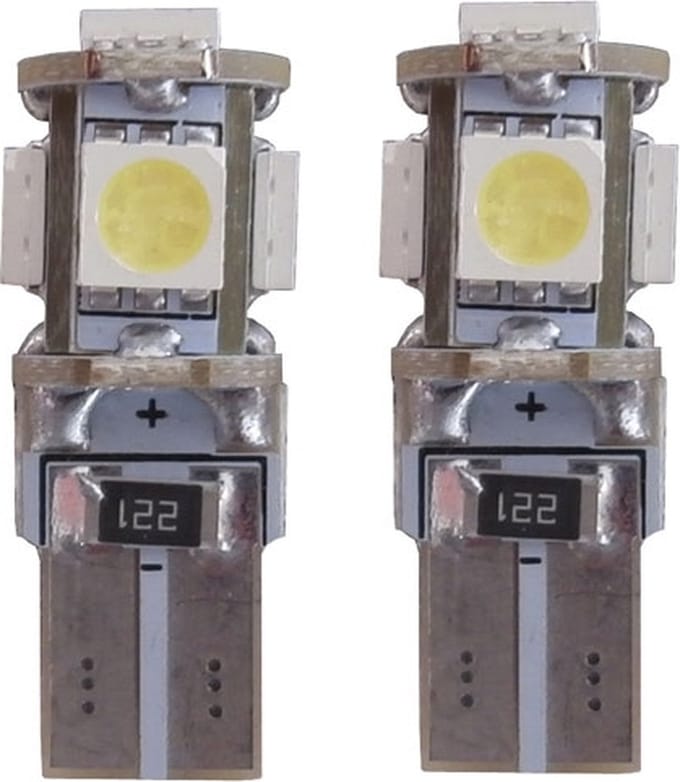 Canbus LED Binnenverlichting W5W-T10 Wit/Blauw 6000k