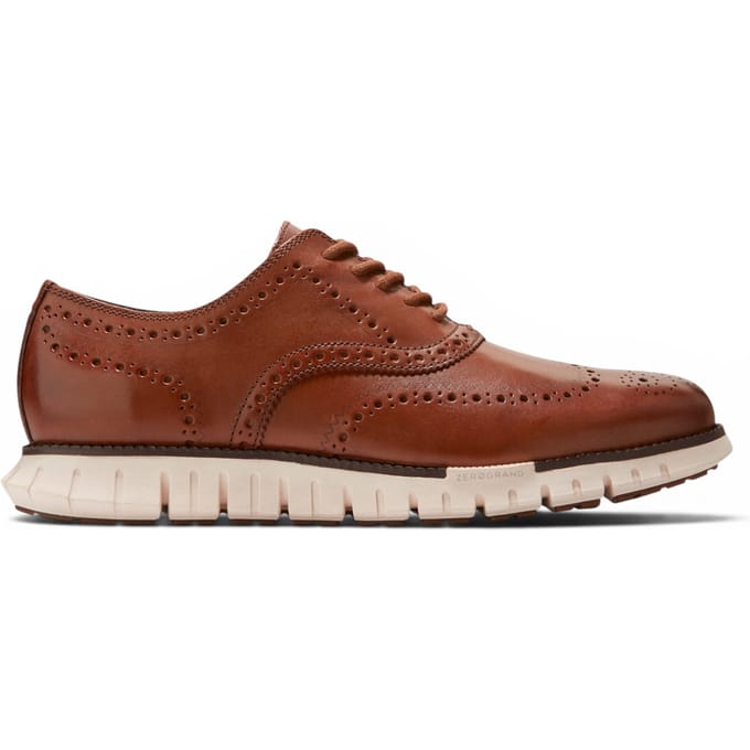Cole Haan ZeroGrand Wingtip Oxford Trainer Bruine Leren Sneakers voor Heren - C39602