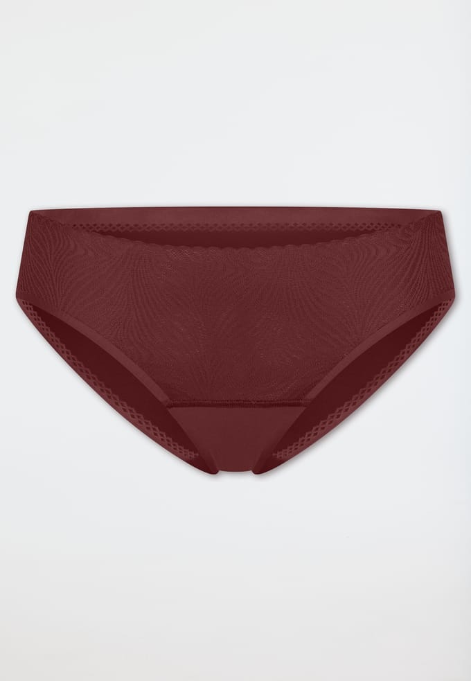 Rioslip naadloos kant wijnrood - Invisible Soft Lace 40