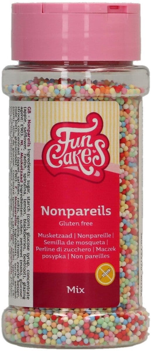 FunCakes Glutenvrij Musketzaad - Mix - 80g - Sprinkles - Eetbare Taartdecoratie
