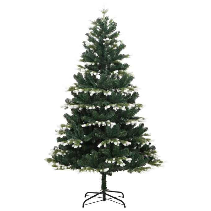 vidaXL - Kunstkerstboom - met - scharnieren - en - sneeuw - 210 - cm