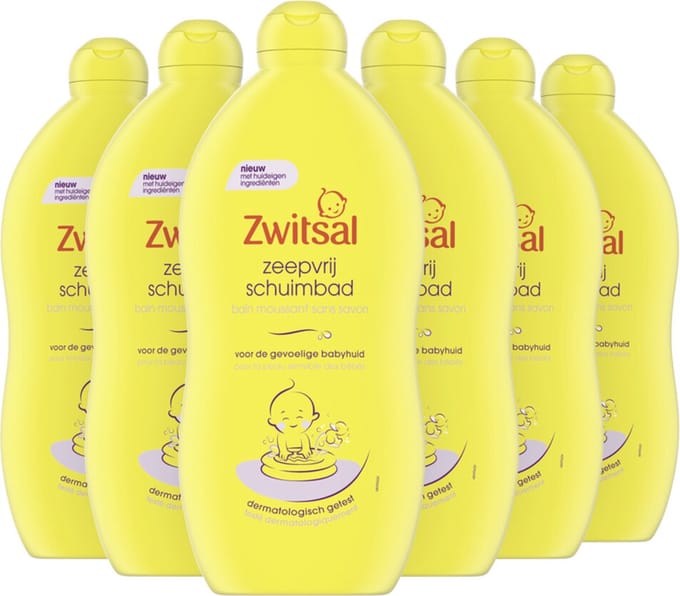 Zwitsal Zeepvrij Schuimbad - 6 x 700 ml - Voordeelverpakking