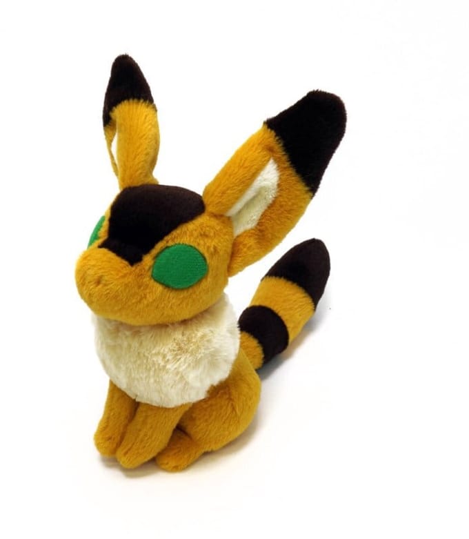 Semic Castle in the sky Otedama Knuffel Figure Fox Squirrel 19 cm Knuffeles