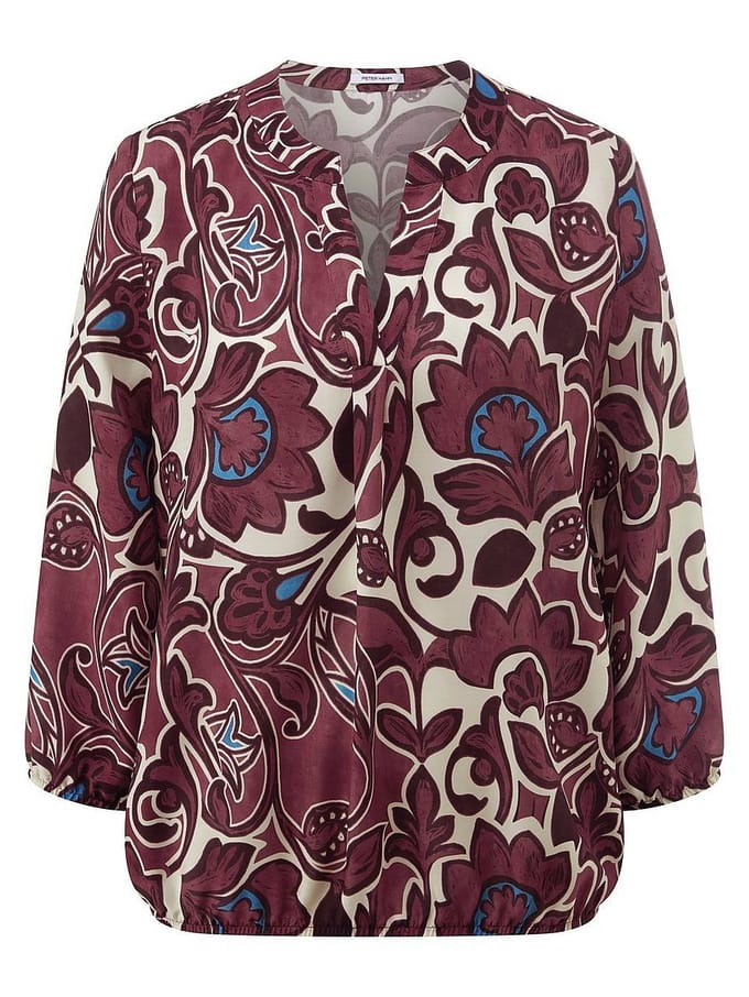 Blouse Van Peter Hahn rood