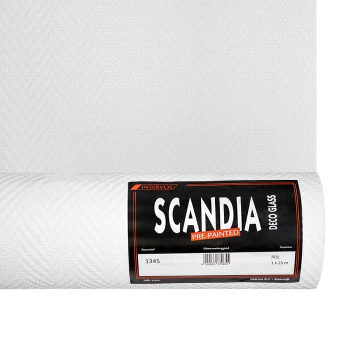 Intervos Scandia Deco Glasvlies PP 1345 - 1 Rol, 25 mtr