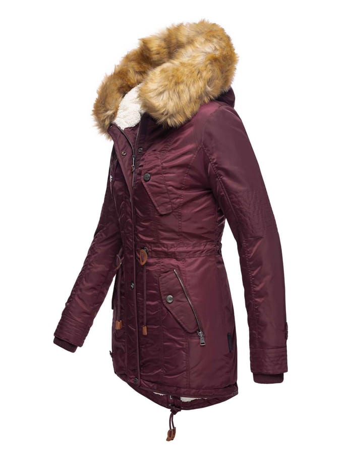 Navahoo Dames Winterjas B399 – Warm, Waterafstotend & Met Afneembare Bontkraag