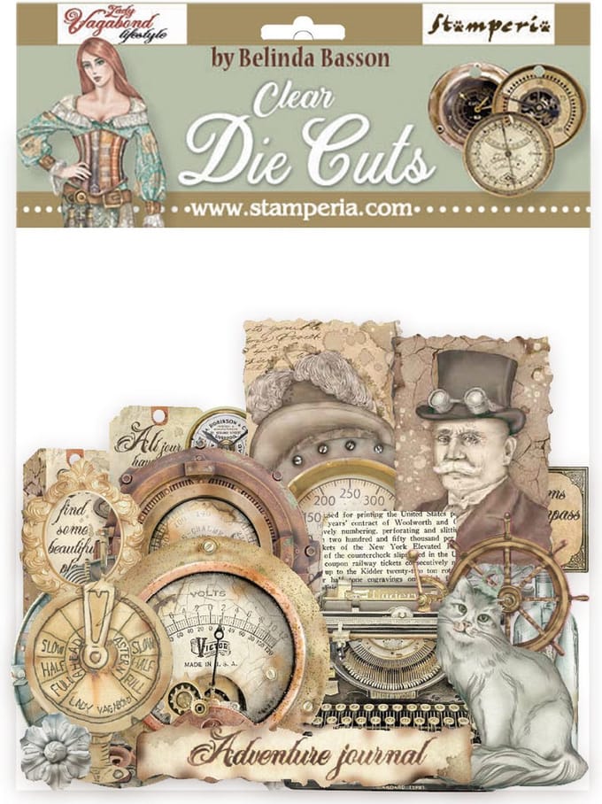 Stamperia Lady Vagabond Lifestyle Clear Die Cuts (DFLDCP21)