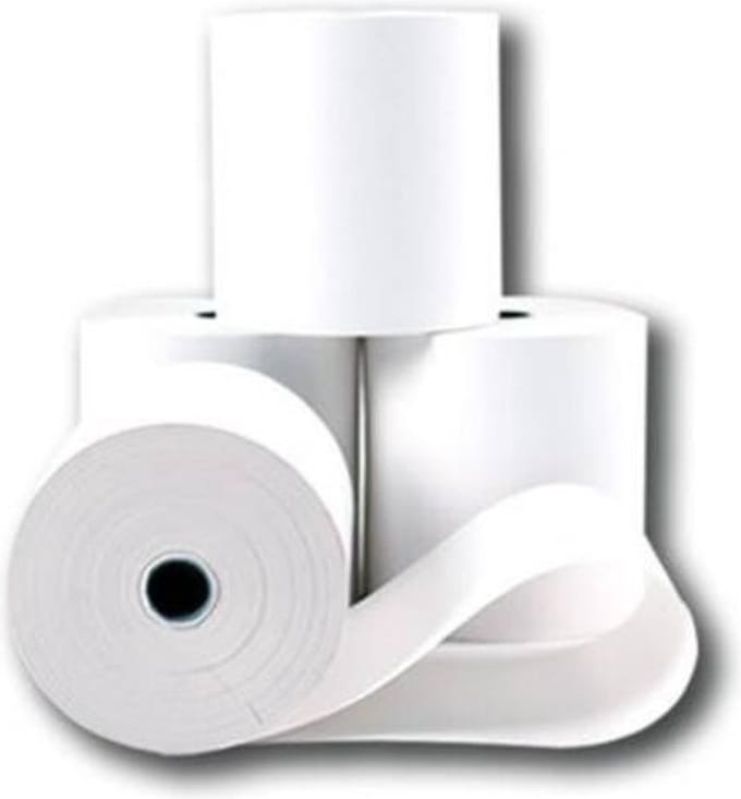 Kassarollen 80x80x12mm - thermorollen 55gram - 50 thermische rollen in doos