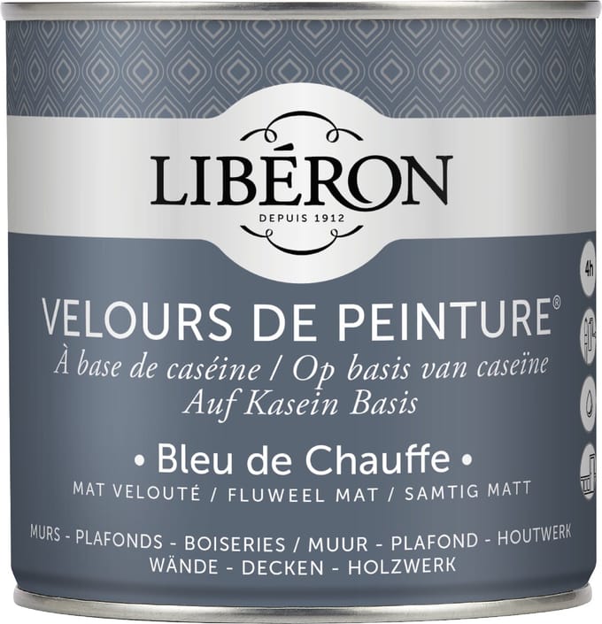 Liberon Velours De Peinture Muurverf - Mat - Bleu De Chauffe - 0,5l