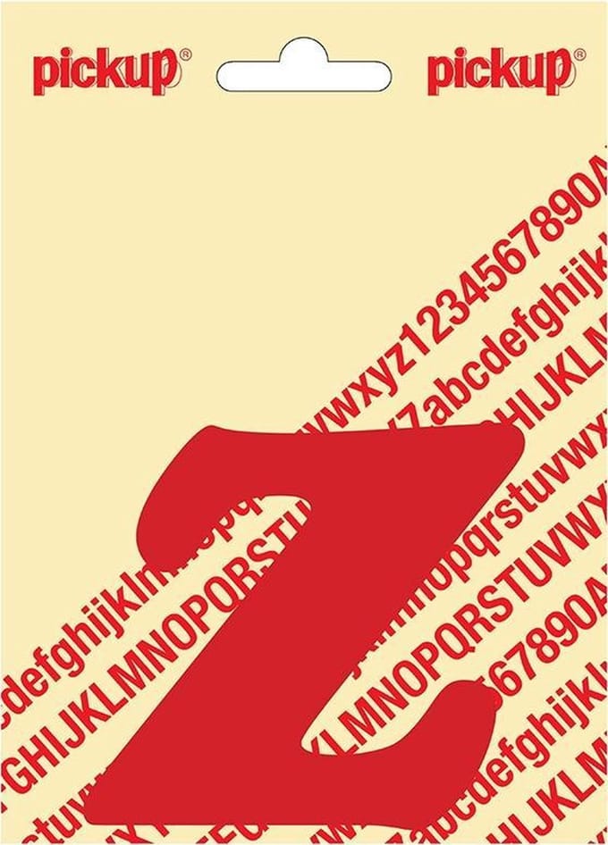 Pickup plakletter CooperBlack 80 mm - rood Z