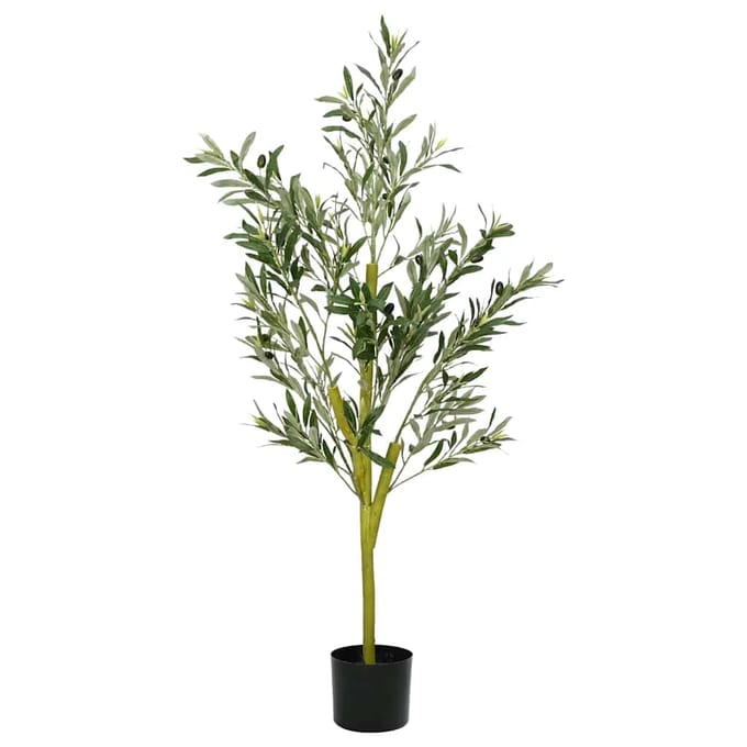 vidaXL - Kunstolijfboom - 450 - blaadjes - 120 - cm - groen