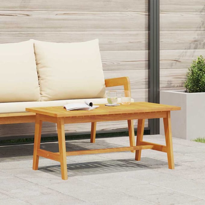 vidaXL - Salontafel - Olie - Natuurlijk - Massief - Acacia - Hout