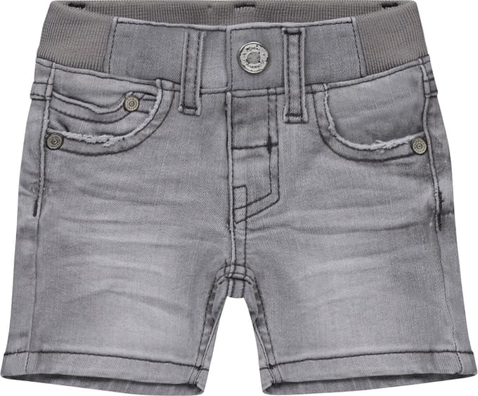 Dirkje - Jongens Denim Short - Grey - Maat 56