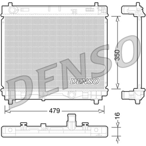 Radiator, motorkoeling DENSO DRM50059